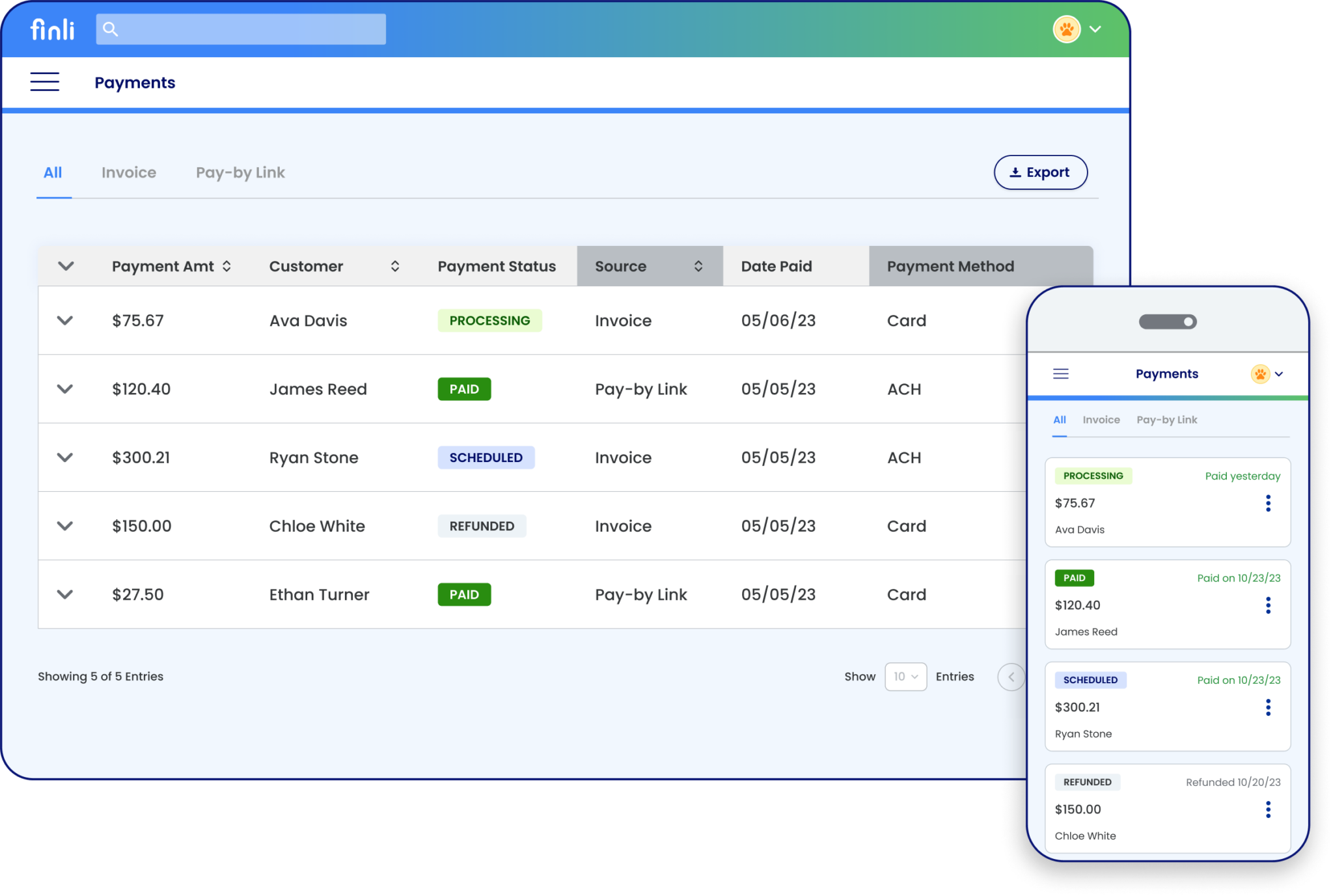 digital payment system - Finli